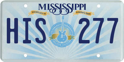 MS license plate HIS277