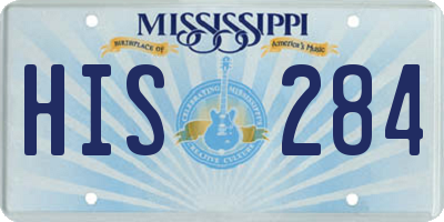 MS license plate HIS284