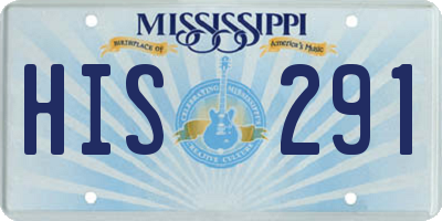 MS license plate HIS291
