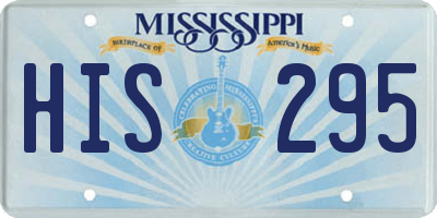 MS license plate HIS295