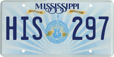 MS license plate HIS297