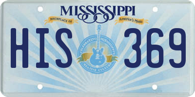 MS license plate HIS369