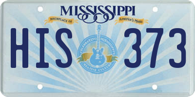 MS license plate HIS373