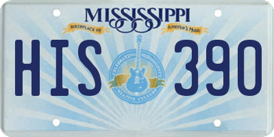MS license plate HIS390