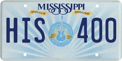 MS license plate HIS400