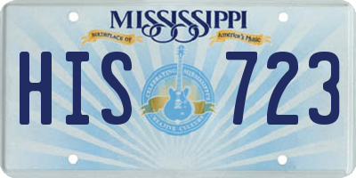 MS license plate HIS723