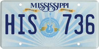 MS license plate HIS736