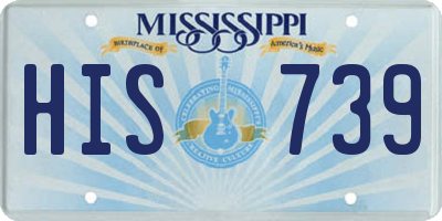 MS license plate HIS739