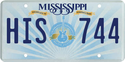 MS license plate HIS744