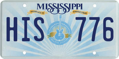 MS license plate HIS776