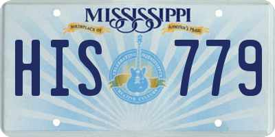 MS license plate HIS779