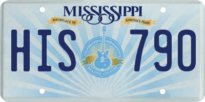 MS license plate HIS790