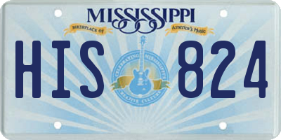 MS license plate HIS824