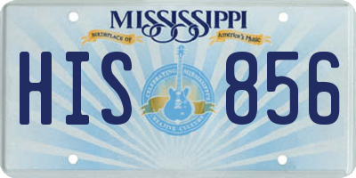 MS license plate HIS856