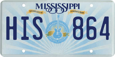 MS license plate HIS864