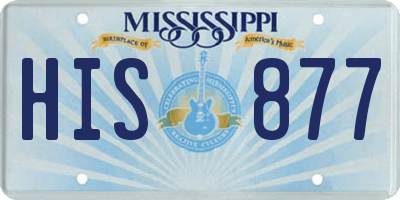 MS license plate HIS877