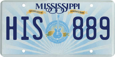 MS license plate HIS889