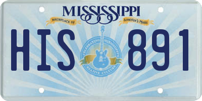 MS license plate HIS891