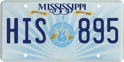 MS license plate HIS895