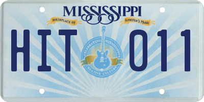 MS license plate HIT011