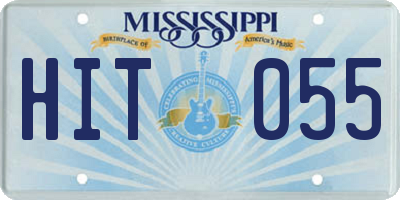 MS license plate HIT055