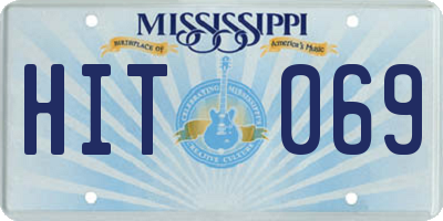 MS license plate HIT069