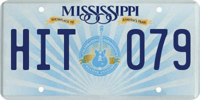 MS license plate HIT079