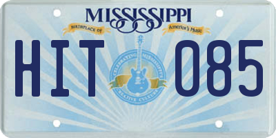 MS license plate HIT085