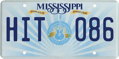 MS license plate HIT086