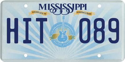 MS license plate HIT089