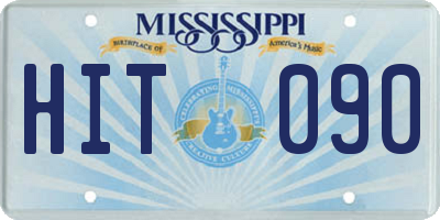 MS license plate HIT090