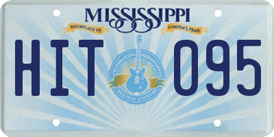 MS license plate HIT095