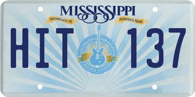 MS license plate HIT137