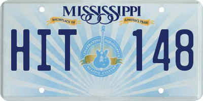 MS license plate HIT148