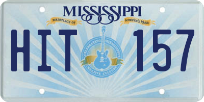 MS license plate HIT157