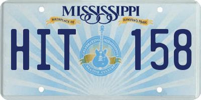 MS license plate HIT158