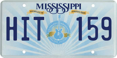 MS license plate HIT159