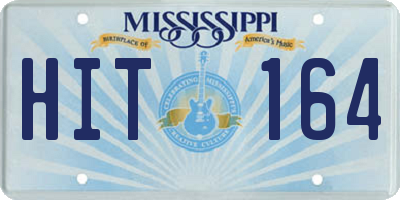 MS license plate HIT164