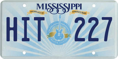 MS license plate HIT227