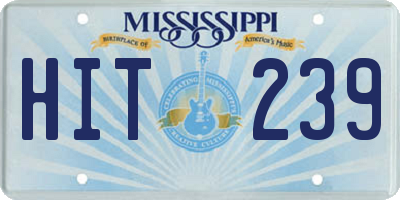 MS license plate HIT239
