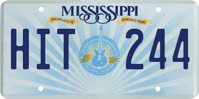 MS license plate HIT244