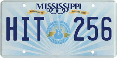 MS license plate HIT256