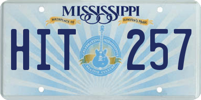 MS license plate HIT257