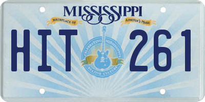 MS license plate HIT261