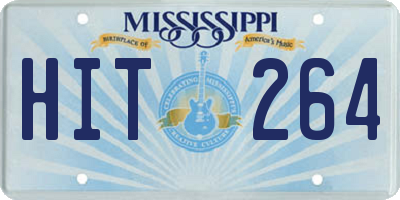 MS license plate HIT264