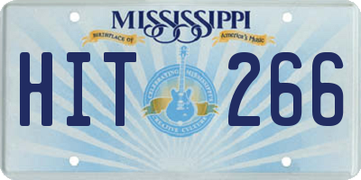 MS license plate HIT266