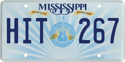 MS license plate HIT267