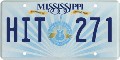 MS license plate HIT271