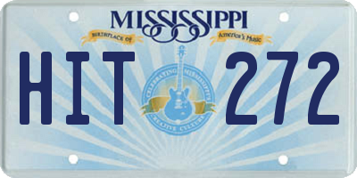 MS license plate HIT272