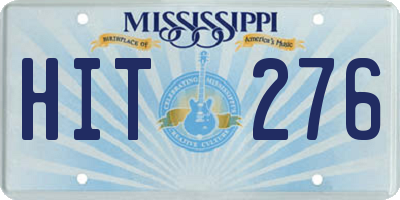 MS license plate HIT276